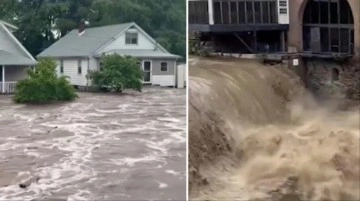 ABD'nin New York ve New England eyaletlerini sel yıktı ge&ccedil;ti