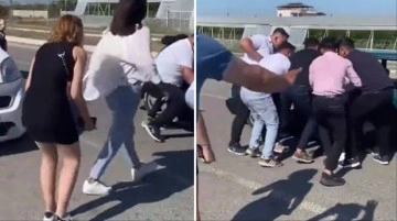 Adana usul&uuml; evlilik teklifi! Kavga ediyormuş gibi yapıp bir anda y&uuml;z&uuml;kle diz &ccedil;&ouml;kt&uuml;