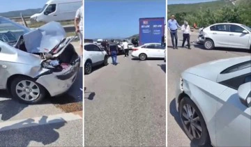 Bayram tatili yolunda zincirleme kaza: 11 ara&ccedil; birbirine girdi