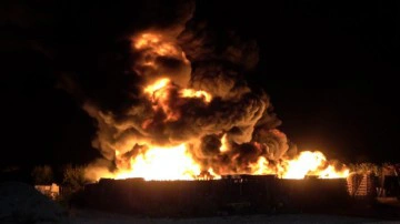 Bursa'da soğuk hava deposunda &ccedil;ıkan yangın s&ouml;nd&uuml;r&uuml;ld&uuml;