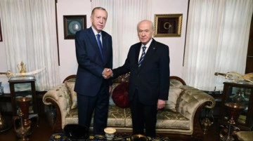 Cumhurbaşkanı Erdoğan, Bah&ccedil;eli'yi ziyaret etti