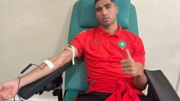 Fas Milli Takımı depremzedeler i&ccedil;in kan bağışında bulundu!