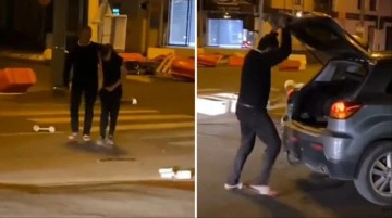 Fransa'da bir baba, yağmaya &ccedil;ıkan oğlunu yakalayıp bagaja koydu