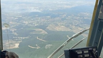 İzmir'de orman yangını: 5 helikopter, 2 u&ccedil;ak devrede