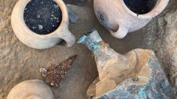 Kazı &ccedil;alışmasında ortaya &ccedil;ıktı! 1600 yıllık...