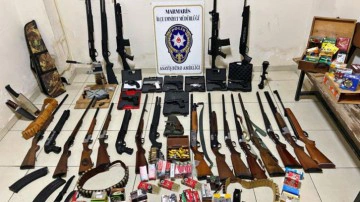 Polislerin operasyon yaptığı adres ev değil cephanelik &ccedil;ıktı