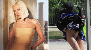 Sınır tanımayan Didem Soydan, sokak ortasında ipi &ccedil;&ouml;z&uuml;len bikinisini bağladı