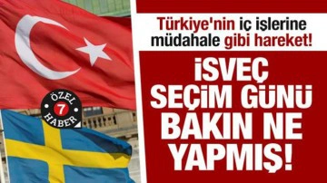 T&uuml;rkiye'nin i&ccedil; işlerine m&uuml;dahale gibi fonlama! İsve&ccedil; se&ccedil;im g&uuml;n&uuml; bakın ne yapmış!