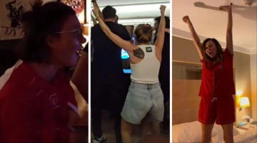 &Uuml;nl&uuml; isimler, Filenin Sultanlarının şampiyonluğunu kutlarken heyecandan yerinde duramadı