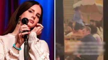 &Uuml;nl&uuml; Şarkıcı Lana Del Rey, garson kıyafetiyle barda twerk yaptı