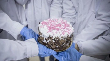 Yaptıkları pastaları kendileri gibi yetim &ccedil;ocuklara dağıtıyorlar